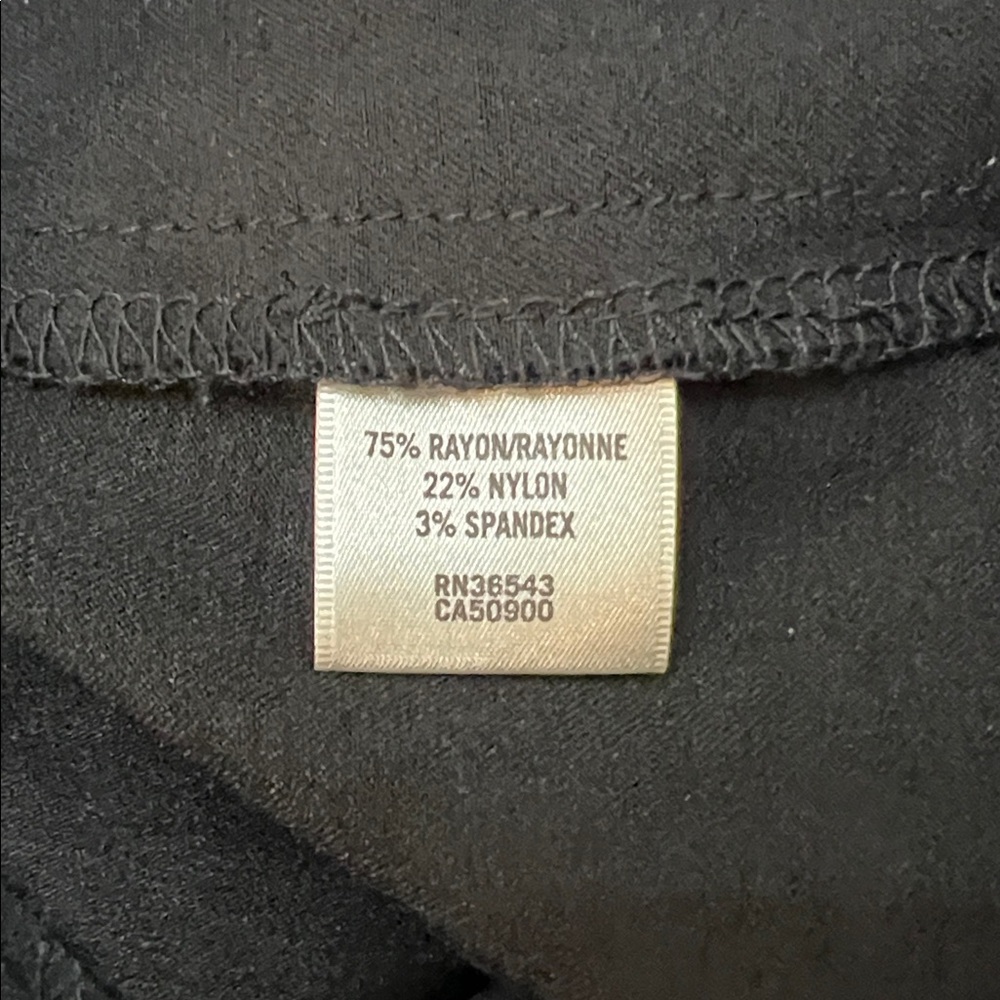 Women’s Van Heusen Black Slim Fit Stretch Pull-On Pants - Picture 7 of 9